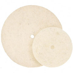 WALTER Surface Technologies - 7" Diam, Unmounted Buffing Wheel - Hook & Loop Felt Disc, High Density Density - Caliber Tooling