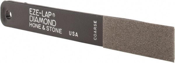 Eze Lap - Coarse, 2" Length of Cut, Single End Diamond Hone - 250 Grit, 3/4" Wide x 3/16" High - Caliber Tooling