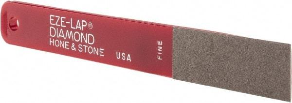 Eze Lap - Fine, 2" Length of Cut, Single End Diamond Hone - 600 Grit, 3/4" Wide x 3/16" High - Caliber Tooling