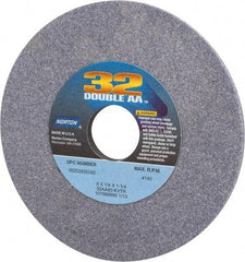 Norton - 6" Diam x 1-1/4" Hole x 1/4" Thick, K Hardness, 80 Grit Surface Grinding Wheel - Aluminum Oxide, Type 1, Medium Grade, 4,140 Max RPM, Vitrified Bond, No Recess - Caliber Tooling