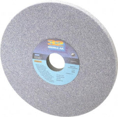 Norton - 8" Diam x 1-1/4" Hole x 1/2" Thick, H Hardness, 46 Grit Surface Grinding Wheel - Aluminum Oxide, Type 1, Coarse Grade, 3,105 Max RPM, Vitrified Bond, No Recess - Caliber Tooling