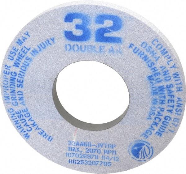 Norton - 12" Diam x 5" Hole x 1" Thick, J Hardness, 60 Grit Surface Grinding Wheel - Aluminum Oxide, Type 1, Medium Grade, 2,070 Max RPM, Vitrified Bond, No Recess - Caliber Tooling