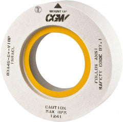 Camel Grinding Wheels - 20" Diam x 8" Hole x 3" Thick, J Hardness, 60 Grit Surface Grinding Wheel - Aluminum Oxide, Type 7, Medium Grade, Vitrified Bond, Two-Side Recess - Caliber Tooling