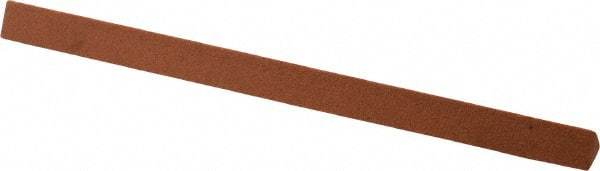 Norton - 4" Long x 1/4" Wide x 1/4" Thick, Aluminum Oxide Sharpening Stone - Triangle, Fine Grade - Caliber Tooling