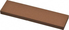 Norton - 4" Long x 1" Wide x 1/4" Thick, Aluminum Oxide Sharpening Stone - Rectangle, Medium Grade - Caliber Tooling