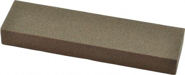 Norton - 4" Long x 1" Wide x 1/2" Thick, Aluminum Oxide Sharpening Stone - Rectangle, Coarse Grade - Caliber Tooling