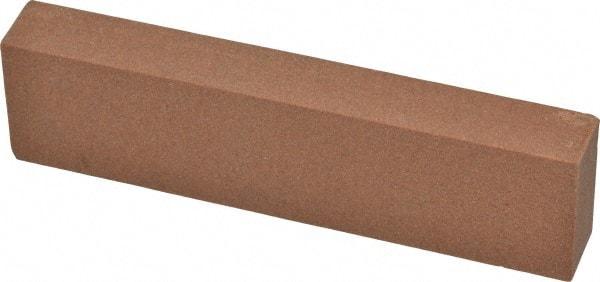 Norton - 4" Long x 1" Wide x 1/2" Thick, Aluminum Oxide Sharpening Stone - Rectangle, Medium Grade - Caliber Tooling