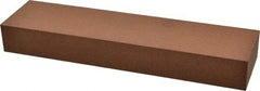 Norton - 8" Long x 2" Wide x 1" Thick, Aluminum Oxide Sharpening Stone - Rectangle, Medium Grade - Caliber Tooling