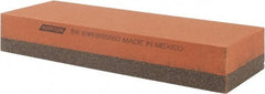 Norton - 6" Long x 2" Wide x 1" Thick, Aluminum Oxide Sharpening Stone - Rectangle, Coarse, Fine Grade - Caliber Tooling