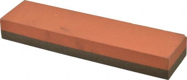 Norton - 8" Long x 2" Wide x 1" Thick, Aluminum Oxide Sharpening Stone - Rectangle, Coarse, Fine Grade - Caliber Tooling