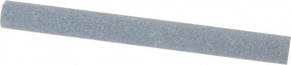 Norton - 4" Long x 3/8" Diam x 3/8" Thick, Silicon Carbide Sharpening Stone - Round, Medium Grade - Caliber Tooling