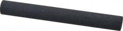 Norton - 4" Long x 1/2" Diam x 1/2" Thick, Silicon Carbide Sharpening Stone - Round, Medium Grade - Caliber Tooling