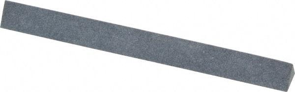 Value Collection - Three Square, Silicon Carbide, Toolroom Finishing Stick - 4" Long x 3/8" Wide, Medium Grade - Caliber Tooling