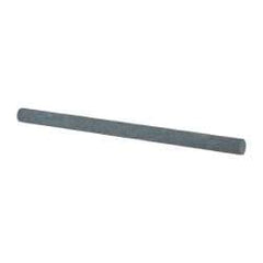 Value Collection - Round, Silicon Carbide, Toolroom Finishing Stick - 4" Long x 1/4" Wide, Medium Grade - Caliber Tooling