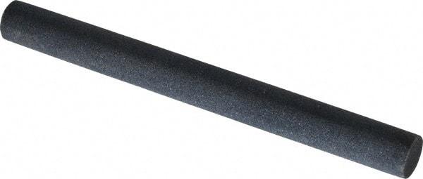 Value Collection - Round, Silicon Carbide, Toolroom Finishing Stick - 4" Long x 3/8" Wide, Medium Grade - Caliber Tooling