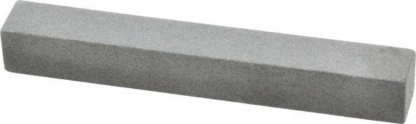 Value Collection - Square, Aluminum Oxide, Toolroom Finishing Stick - 4" Long x 1/2" Wide x 1/2" Thick, Medium Grade - Caliber Tooling