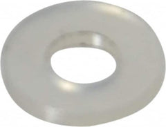 Made in USA - #4 Screw, Grade 6/6 Nylon Standard Flat Washer - 2.92mm ID x 1/4" OD, 0.81mm Thick - Caliber Tooling