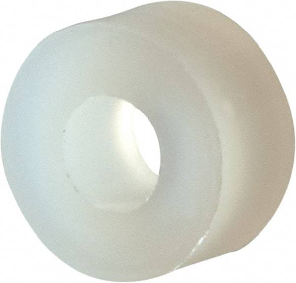 Made in USA - #4 Screw, Grade 6/6 Nylon Standard Flat Washer - 2.92mm ID x 1/4" OD, 3.18mm Thick - Caliber Tooling