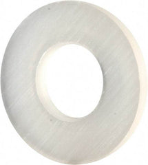 Made in USA - #6 Screw, Grade 6/6 Nylon Standard Flat Washer - 3.56mm ID x 5/16" OD, 0.81mm Thick - Caliber Tooling