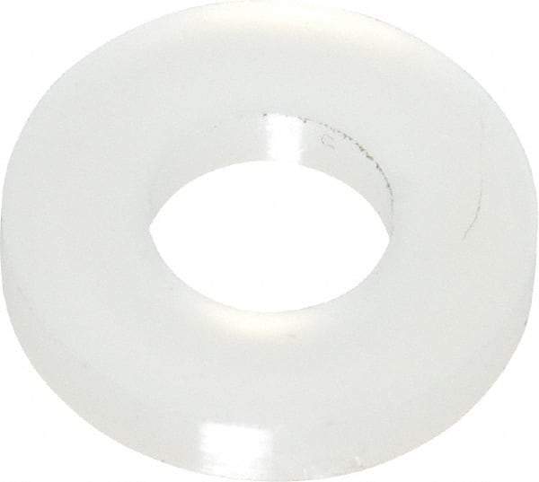 Made in USA - #8 Screw, Grade 6/6 Nylon Standard Flat Washer - 4.34mm ID x 3/8" OD, 1.57mm Thick - Caliber Tooling