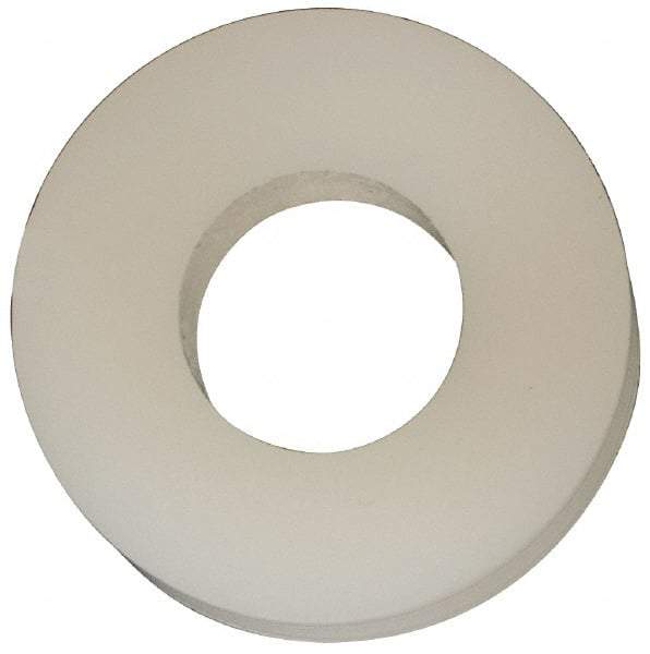 Made in USA - #8 Screw, Grade 6/6 Nylon Standard Flat Washer - 4.34mm ID x 3/8" OD, 2.36mm Thick - Caliber Tooling