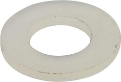 Made in USA - #10 Screw, Grade 6/6 Nylon Standard Flat Washer - 4.93mm ID x 3/8" OD, 0.81mm Thick - Caliber Tooling