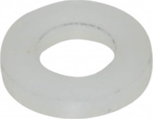 Made in USA - #10 Screw, Grade 6/6 Nylon Standard Flat Washer - 4.93mm ID x 3/8" OD, 1.57mm Thick - Caliber Tooling