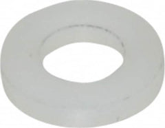 Made in USA - #10 Screw, Grade 6/6 Nylon Standard Flat Washer - 4.93mm ID x 3/8" OD, 1.57mm Thick - Caliber Tooling