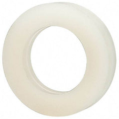 Made in USA - 3/8" Screw, Grade 6/6 Nylon Standard Flat Washer - 9.65mm ID x 5/8" OD, 3.18mm Thick - Caliber Tooling