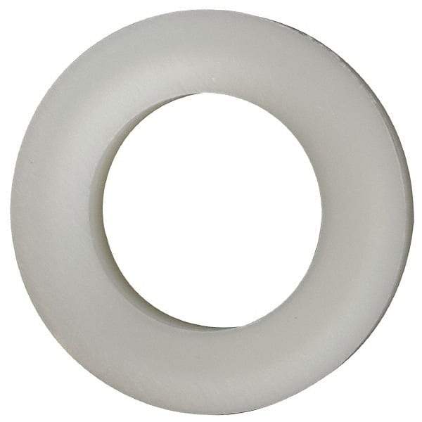 Made in USA - 7/16" Screw, Grade 6/6 Nylon Standard Flat Washer - 11.25mm ID x 3/4" OD, 3.18mm Thick - Caliber Tooling