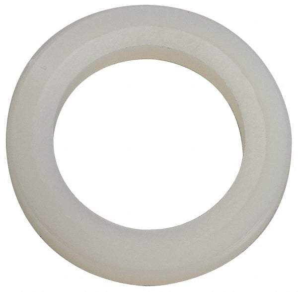 Made in USA - 1/2" Screw, Grade 6/6 Nylon Standard Flat Washer - 12.83mm ID x 3/4" OD, 2.36mm Thick - Caliber Tooling