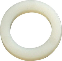 Made in USA - 1/2" Screw, Grade 6/6 Nylon Standard Flat Washer - 12.83mm ID x 3/4" OD, 3.18mm Thick - Caliber Tooling