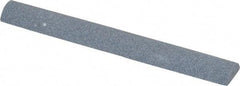 Value Collection - Half Round, Aluminum Oxide, Toolroom Finishing Stick - 4" Long x 1/2" Wide, Coarse Grade - Caliber Tooling