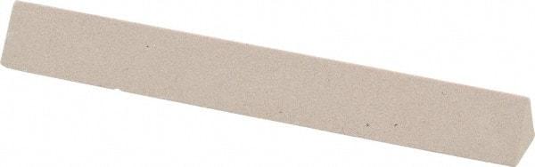 Value Collection - Three Square, Aluminum Oxide, Toolroom Finishing Stick - 4" Long x 1/2" Wide, Fine Grade - Caliber Tooling