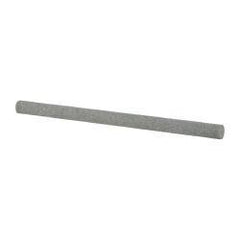 Value Collection - Round, Aluminum Oxide, Toolroom Finishing Stick - 4" Long x 1/4" Wide, Medium Grade - Caliber Tooling