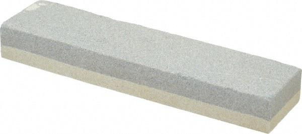 Value Collection - 8" Long x 2" Wide x 1" Thick, Aluminum Oxide Sharpening Stone - Rectangle, 120/240 Grit, Fine, Very Fine Grade - Caliber Tooling