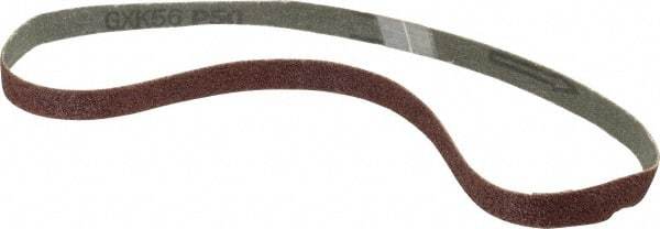 Tru-Maxx - 1/2" Wide x 24" OAL, 50 Grit, Aluminum Oxide Abrasive Belt - Aluminum Oxide, Coarse, Coated - Caliber Tooling