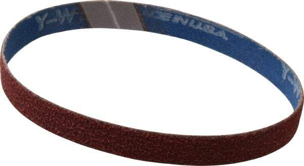 Norton - 1/2" Wide x 12" OAL, 60 Grit, Ceramic Abrasive Belt - Ceramic, Medium, Coated, Y Weighted Cloth Backing, Series R981 - Caliber Tooling
