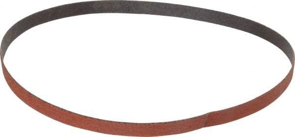 Norton - 1/2" Wide x 18" OAL, 60 Grit, Ceramic Abrasive Belt - Ceramic, Medium, Coated, Y Weighted Cloth Backing, Series R981 - Caliber Tooling