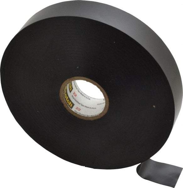 3M - 3/4" x 110', Black Vinyl Electrical Tape - Series 22, 10 mil Thick, 20 Lb./Inch Tensile Strength - Caliber Tooling