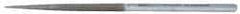 Strauss - 8-1/2" OAL Coarse Square Needle Diamond File - 1/4" Wide x 1/4" Thick, 4-3/8 LOC, 181 Grit - Caliber Tooling