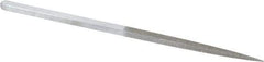 Strauss - 8-1/2" OAL Medium Square Needle Diamond File - 1/4" Wide x 1/4" Thick, 4-3/8 LOC, 126 Grit - Caliber Tooling