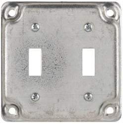 Cooper Crouse-Hinds - Electrical Outlet Box Steel Square Surface Cover - Caliber Tooling