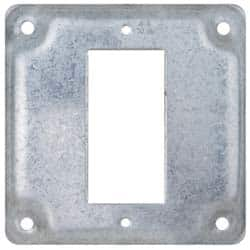 Cooper Crouse-Hinds - Electrical Outlet Box Steel Square Surface Cover - Caliber Tooling