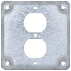 Cooper Crouse-Hinds - Electrical Outlet Box Steel Square Surface Cover - Caliber Tooling