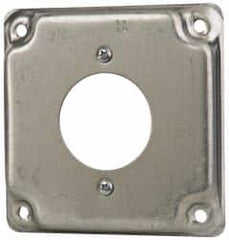 Cooper Crouse-Hinds - Electrical Outlet Box Steel Square Surface Cover - Caliber Tooling