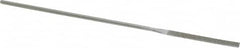 Strauss - 5-1/2" OAL Fine Equalling Needle Diamond File - 5/32" Wide x 3/32" Thick, 1-5/8 LOC, 91 Grit - Caliber Tooling