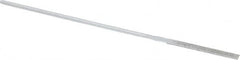 Strauss - 5-1/2" OAL Medium Equalling Needle Diamond File - 5/32" Wide x 3/32" Thick, 1-5/8 LOC, 126 Grit - Caliber Tooling