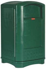 Rubbermaid - 50 Gal Green Rectangle Trash Can - Polyethylene, 42-1/8" High x 24-3/4" Long x 25-1/4" Wide - Caliber Tooling