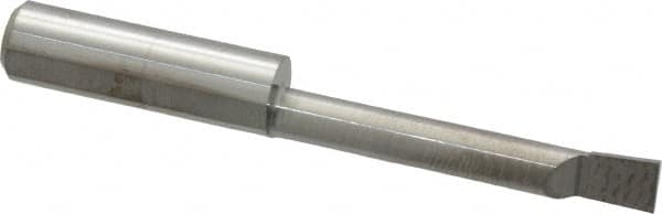 Accupro - 0.23" Min Bore Diam, 1.4" Max Bore Depth, 5/16 Shank Diam, Boring Bar - Right Hand Cut, Solid Carbide, Bright Finish - Exact Industrial Supply